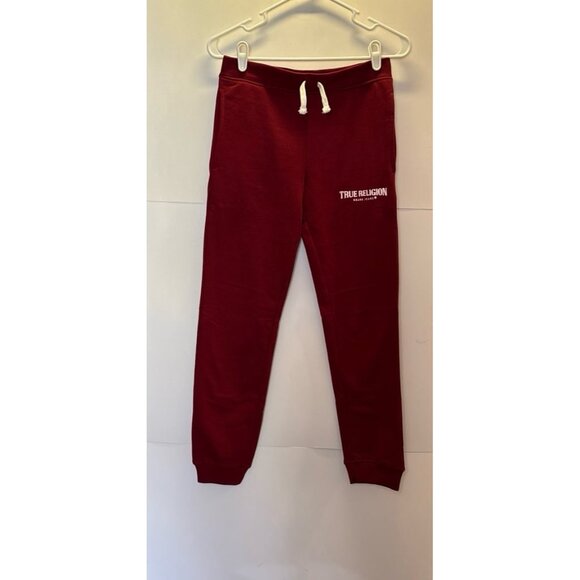 True‎ Religion Red Joggers Sweat Pants (medium) - Picture 1 of 6
